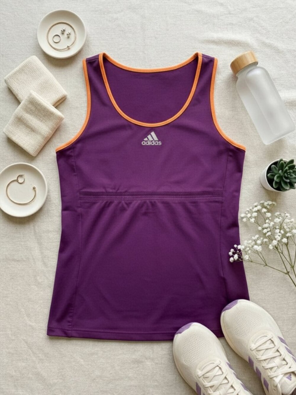 Adidas | Climalite Purple Racerback Workout Athletic Top/Tank | Size Small